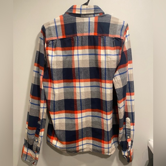 Abercrombie and Fitch Blue Button Up Long Sleeve Flannel - Picture 5 of 7
